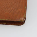 LOUIS VUITTON Epi Sellier Dragonne Clutch Bag Zipang Gold M52618 LV Auth BA13919-17