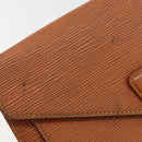 LOUIS VUITTON Epi Sellier Dragonne Clutch Bag Zipang Gold M52618 LV Auth BA13919-7