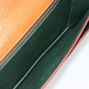 LOUIS VUITTON Epi Sellier Dragonne Clutch Bag Zipang Gold M52618 LV Auth BA13919-10