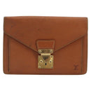 LOUIS VUITTON Epi Sellier Dragonne Clutch Bag Zipang Gold M52618 LV Auth BA13919-13