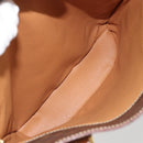 CELINE Macadam Tote Bag PVC Leather Brown Gold Auth BA13920-24