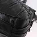 PRADA Hand Bag Leather 2way Black Silver Auth BA13922V-15