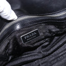 PRADA Hand Bag Leather 2way Black Silver Auth BA13922V-20