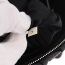 PRADA Hand Bag Leather 2way Black Silver Auth BA13922V-27