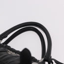 PRADA Hand Bag Leather 2way Black Silver Auth BA13922V-8