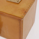 LOUIS VUITTON Vernis Bleecker Cosmetic Pouch Beige M91002 LV Auth BA13925-16
