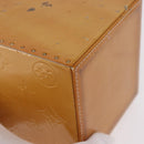 LOUIS VUITTON Vernis Bleecker Cosmetic Pouch Beige M91002 LV Auth BA13925-17