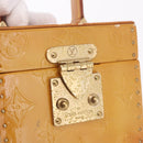 LOUIS VUITTON Vernis Bleecker Cosmetic Pouch Beige M91002 LV Auth BA13925-18