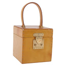 LOUIS VUITTON Vernis Bleecker Cosmetic Pouch Beige M91002 LV Auth BA13925-1