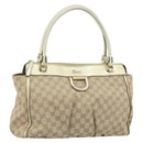 GUCCI GG Canvas Abbey Tote Bag Beige Gold 189831 Auth BA13928A-1