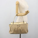 GUCCI GG Canvas Abbey Tote Bag Beige Gold 189831 Auth BA13928A-22