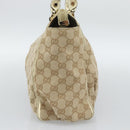 GUCCI GG Canvas Abbey Tote Bag Beige Gold 189831 Auth BA13928A-4