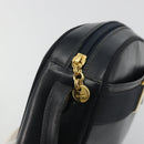 Salvatore Ferragamo Vala Shoulder Bag Leather Black Gold Auth BA13929-10