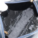 Salvatore Ferragamo Vala Shoulder Bag Leather Black Gold Auth BA13929-11