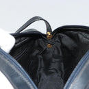 Salvatore Ferragamo Vala Shoulder Bag Leather Black Gold Auth BA13929-18