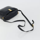 Salvatore Ferragamo Vala Shoulder Bag Leather Black Gold Auth BA13929-7