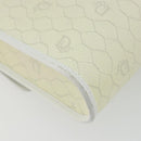 Christian Dior Honeycomb Shoulder Bag PVC Leather White Gold Auth BA13931-13
