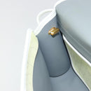 Christian Dior Honeycomb Shoulder Bag PVC Leather White Gold Auth BA13931-19