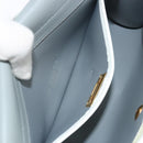 Christian Dior Honeycomb Shoulder Bag PVC Leather White Gold Auth BA13931-20