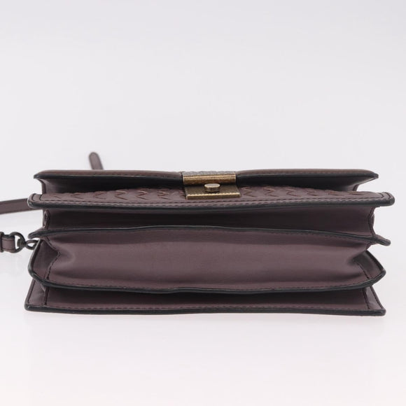 BOTTEGA VENETA INTRECCIATO Hand Bag 2way Purple Auth BA13933A