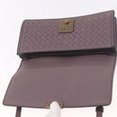 BOTTEGA VENETA INTRECCIATO Hand Bag 2way Purple Auth BA13933A-20