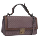 BOTTEGA VENETA INTRECCIATO Hand Bag 2way Purple Auth BA13933A-1