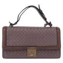 BOTTEGA VENETA INTRECCIATO Hand Bag 2way Purple Auth BA13933A-13