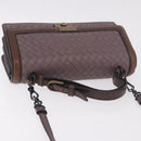 BOTTEGA VENETA INTRECCIATO Hand Bag 2way Purple Auth BA13933A-6