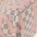 LOUIS VUITTON Damier Azur Tahiti Neverfull MM Rose N41050 LV Auth BA13936SAV-17