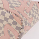 LOUIS VUITTON Damier Azur Tahiti Neverfull MM Rose N41050 LV Auth BA13936SAV-18