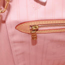 LOUIS VUITTON Damier Azur Tahiti Neverfull MM Rose N41050 LV Auth BA13936SAV-23