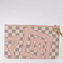 LOUIS VUITTON Damier Azur Tahiti Neverfull MM Rose N41050 LV Auth BA13936SAV-26