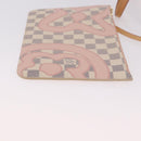 LOUIS VUITTON Damier Azur Tahiti Neverfull MM Rose N41050 LV Auth BA13936SAV-27