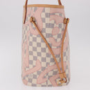 LOUIS VUITTON Damier Azur Tahiti Neverfull MM Rose N41050 LV Auth BA13936SAV-3