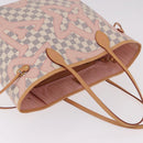 LOUIS VUITTON Damier Azur Tahiti Neverfull MM Rose N41050 LV Auth BA13936SAV-6