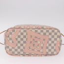 LOUIS VUITTON Damier Azur Tahiti Neverfull MM Rose N41050 LV Auth BA13936SAV-5