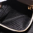 PRADA Vitterodino Hand Bag Leather 2way Gray Gold Auth BA13937V-31
