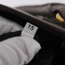 PRADA Vitterodino Hand Bag Leather 2way Gray Gold Auth BA13937V-11