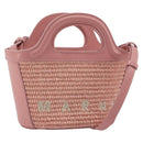 MARNI Tropicaria Micro Shoulder Bag Raffia 2way Pink Auth BA13939A-1