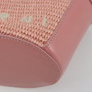MARNI Tropicaria Micro Shoulder Bag Raffia 2way Pink Auth BA13939A-10
