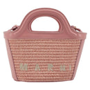 MARNI Tropicaria Micro Shoulder Bag Raffia 2way Pink Auth BA13939A-13