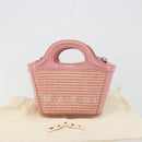 MARNI Tropicaria Micro Shoulder Bag Raffia 2way Pink Auth BA13939A-12