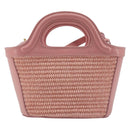 MARNI Tropicaria Micro Shoulder Bag Raffia 2way Pink Auth BA13939A-2