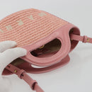 MARNI Tropicaria Micro Shoulder Bag Raffia 2way Pink Auth BA13939A-7