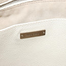 Miu Miu Shoulder Bag Leather Silver Auth BA13941A-20