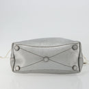Miu Miu Shoulder Bag Leather Silver Auth BA13941A-5