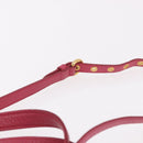 Miu Miu Vittello Caribbean Hand Bag Leather 2way Pink Gold Auth BA13942A-15