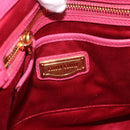 Miu Miu Vittello Caribbean Hand Bag Leather 2way Pink Gold Auth BA13942A-20