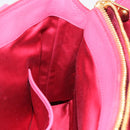 Miu Miu Vittello Caribbean Hand Bag Leather 2way Pink Gold Auth BA13942A-24