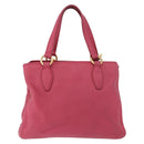 Miu Miu Vittello Caribbean Hand Bag Leather 2way Pink Gold Auth BA13942A-2
